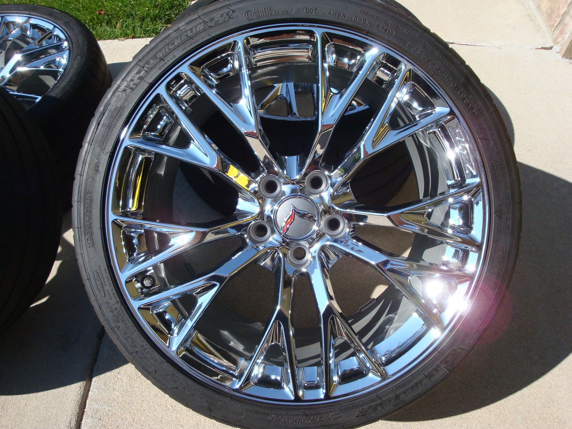 FS (For Sale) C7 Z06 Chrome Wheels w/ SS tires, 8K miles, 2400