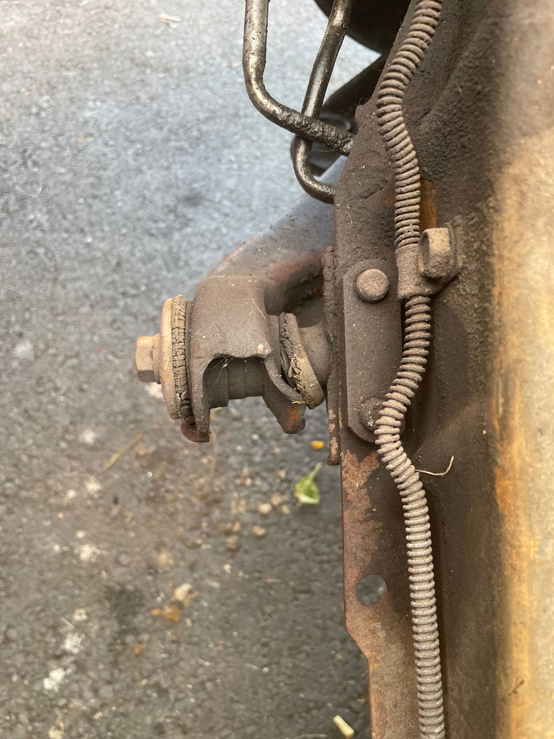 Broken bushing lower control arms