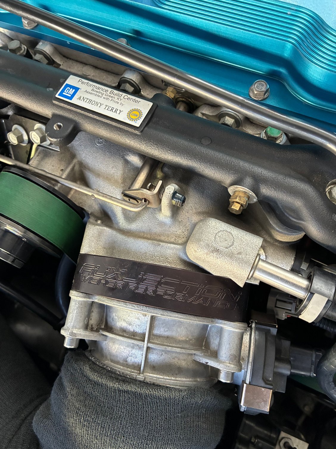 AuxJection spacer at throttle body