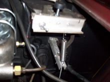 Adapters for old brake line at front and new brake line a rear ports of new master cylinder.