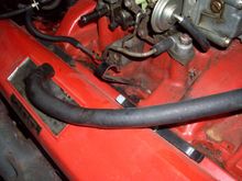 Clip on the manifold bolt.