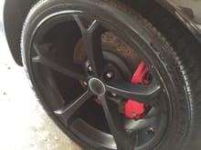 Cleaned brake dust from wheels and tires