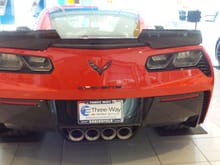 Z06 will be moved out of the showroom so we can test drive.