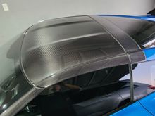 Installed my CF pillars top and halo cover.