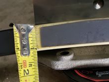 THICKNESS at center mount......