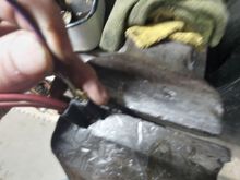 Align the tang with the square channel in the connector and push in. It will then lock in place.