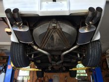 2 1/2” True duel exhaust with X pipe