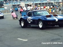 Two original Grand Sports returning to garage at the Ford GT 40 weekend - Watkins Glen 1989