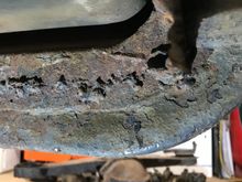 Nice previous repair…no wonder it broke loose again…