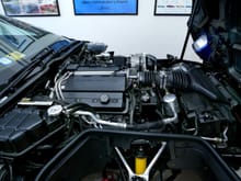 300 HP strong LT1 motor of the blue beast.
