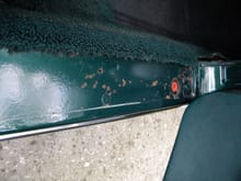 Under right sill plate