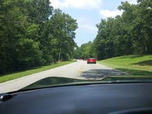 Natchez Trace Pkwy....highly recommended route.  I plan to make another trip on this road in the fall when colors are abound.