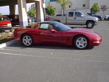 My 1st Corvette at the dealer right before I purchased it!