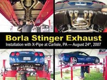 Borla Exhaust Collage
(Free Installation at Borla Booth-Carlisle, PA)
