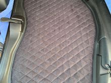Black Suede Quilted Headliner made by fellow forum member $$$frumnuttin'