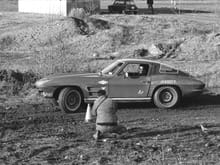 1965 Laurie Craig winning Rock Quarry Vancouver Autocross.