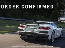 Your Order Details:
 
Vehicle Model:
2024 Chevrolet Corvette Z06 1LZ
Interior Trim:
Comp Sport, Performance Textile - Jet Black
Exterior Color:
Sea Wolf Gray Tricoat
Order Number: