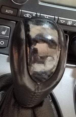 Leather Wrapping an Automatic Gear Shift Knob 