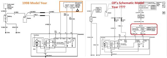 1998 Alt Pin-Outs vs OP's schematic