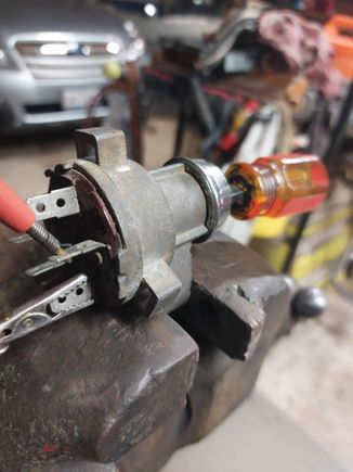 If testing the ignition switch, you must turn the switch to each position to test the resistance.