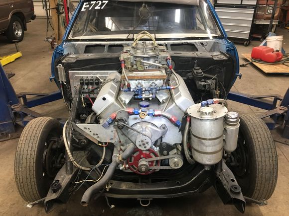 Made the front motor plate, the dry sump tank mount, all the plumbing and lines for the oil pump, pan, and oil tank. Made the radiator and removable front clip mounts