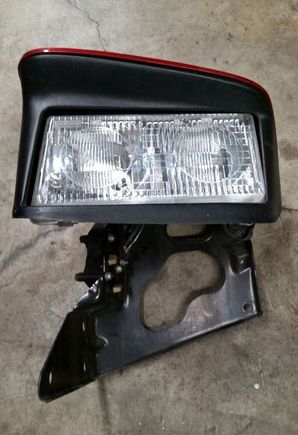 Drivers headlight assembly