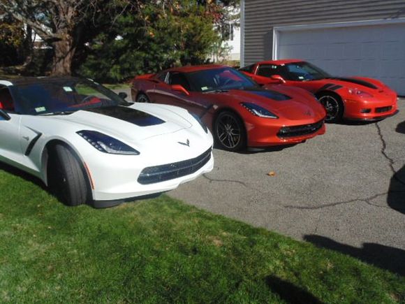 Artic White, Daytona Sunrise Orange Metallic and Inferno Orange