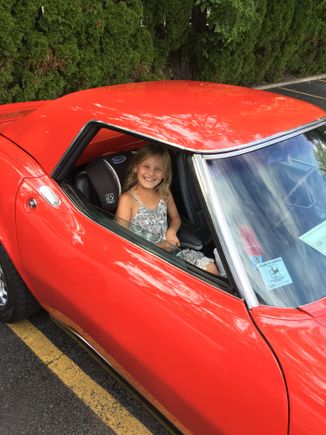 but I couldn’t pass up a great deal on an all original 72 top with all the parts. My daughter was with me to run an errand.