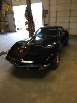 It is a original black on black leather car.