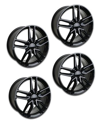 C7 Z51 black wheels package