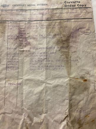 Build sheet