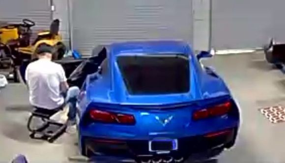 I spent an hour and a half putting conditioner on all interior surfaces made of rubber, vinyl or plastic. Also put conditioner on the leather seats of this 2016 Stingray Z51 M7. Just bought it last Wednesday.