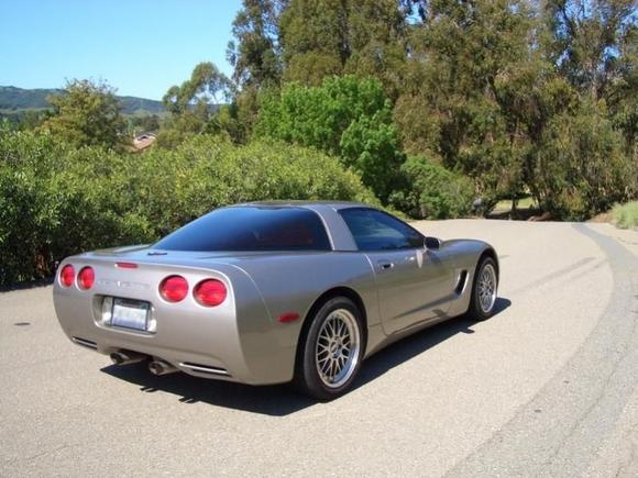 Back view, all stock.