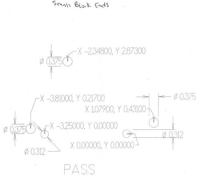 Small Block Chevrolet Cylinder Head Accessory Hole Dimensions