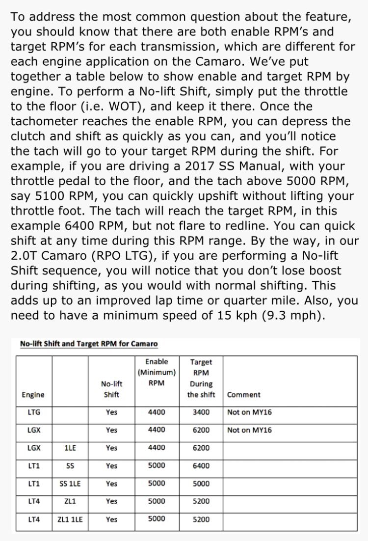 No Lift Shift. Does it hurt the car? CorvetteForum Chevrolet