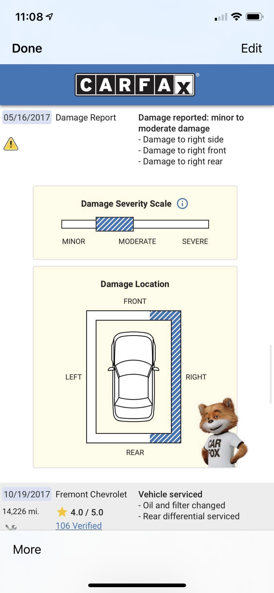 IS0 Affected ValueDamage report on carfax? CorvetteForum