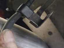 bracket approx 18" from cable end
