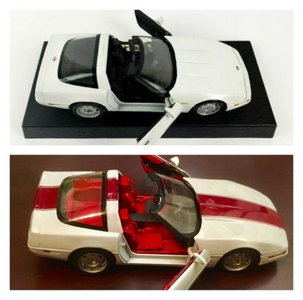 Got a 1:18 scale model on eBay and converted to be my Corvette 😊