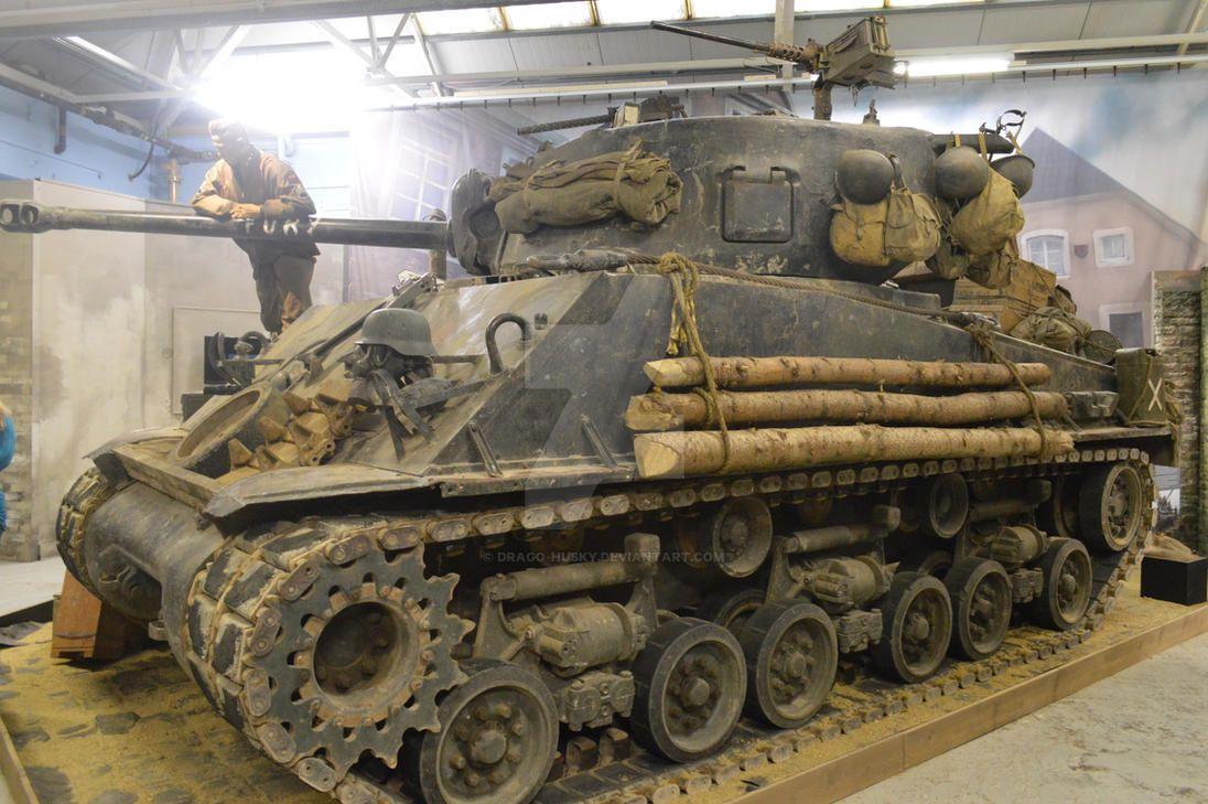 The movie tank on display at the Bovington Tank Museum.