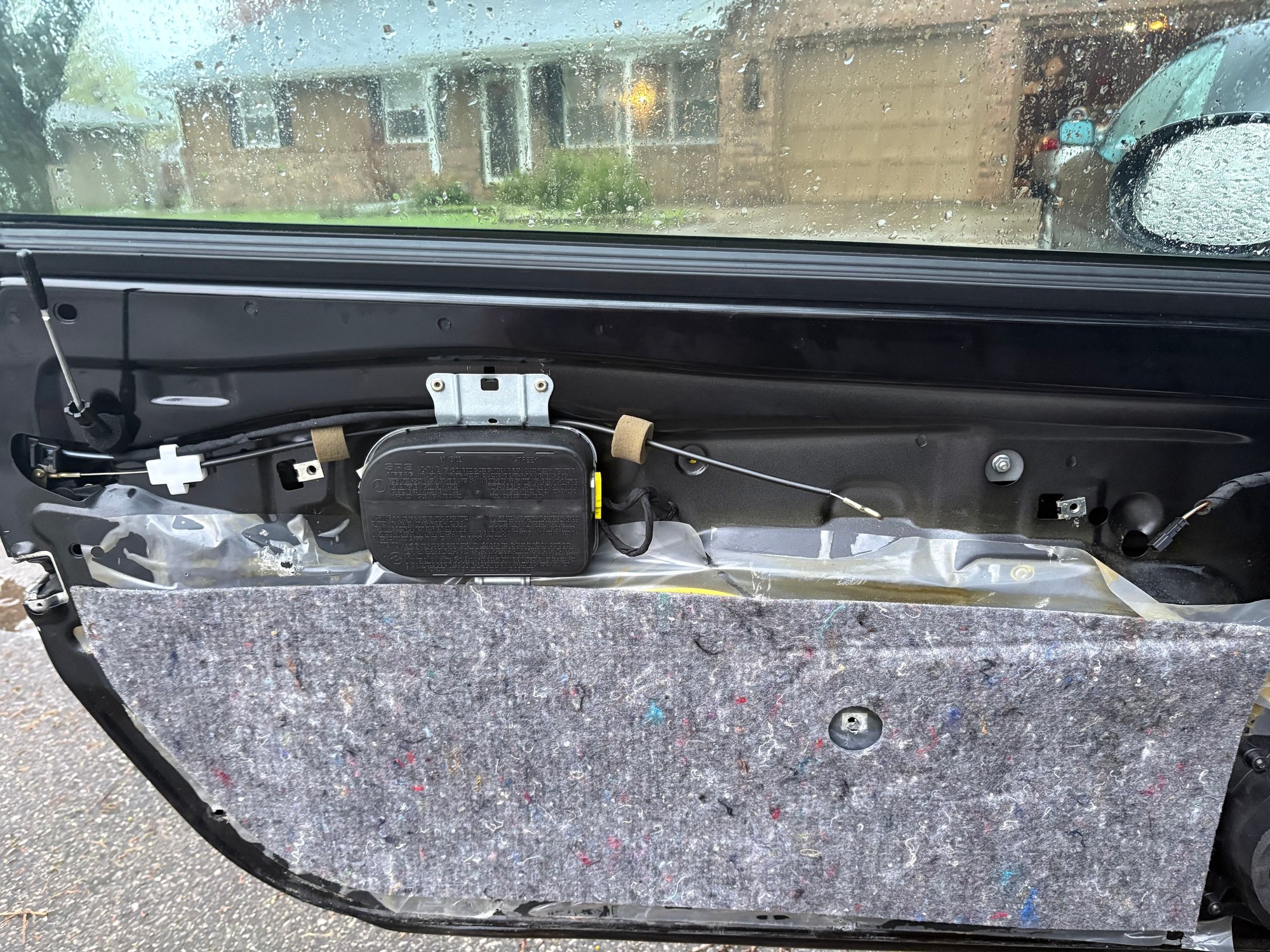 I'm still at a loss.  Can anyone tell how the door opening cable maught be routed incorrectly to cause the door lever to not engage the cable?  Thanks!