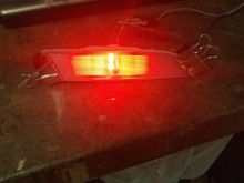Red LED note Blue protective plastic on len
