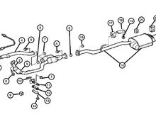 Crossfire exhaust system parts
