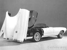 1959 Cadillac Cyclone Concept Car Rear Hood Up Rr Qtr BW