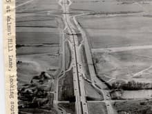 1958 Looking south on North Central Expressway at Walnut Hill