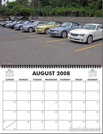 Chrysler Crossfire Calendar 2