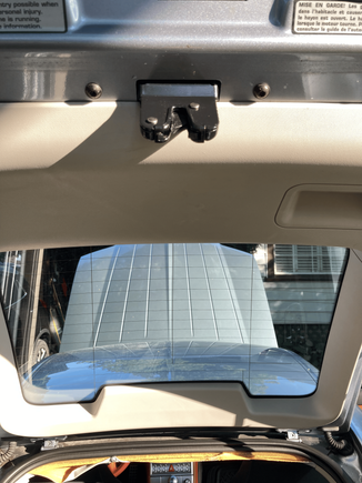 inside rear hatch