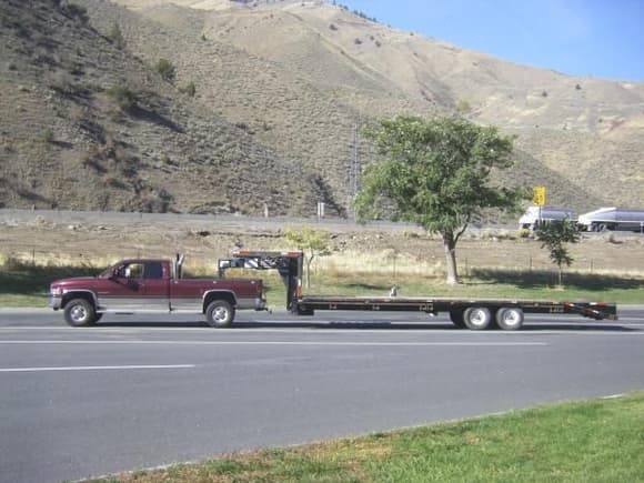 In Idaho on the way back to Seattle from Utah where I bought the trailer
