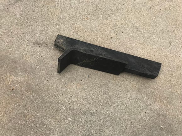 This upper piece wasn’t even welded to the “drop down” piece! When I cut the top loose, it fell to the ground unexpectedly.