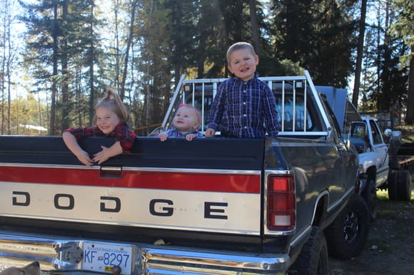 we were doing thanksgiving pictures and my son dillon had to have one in the first gen. so we put the crew in there!