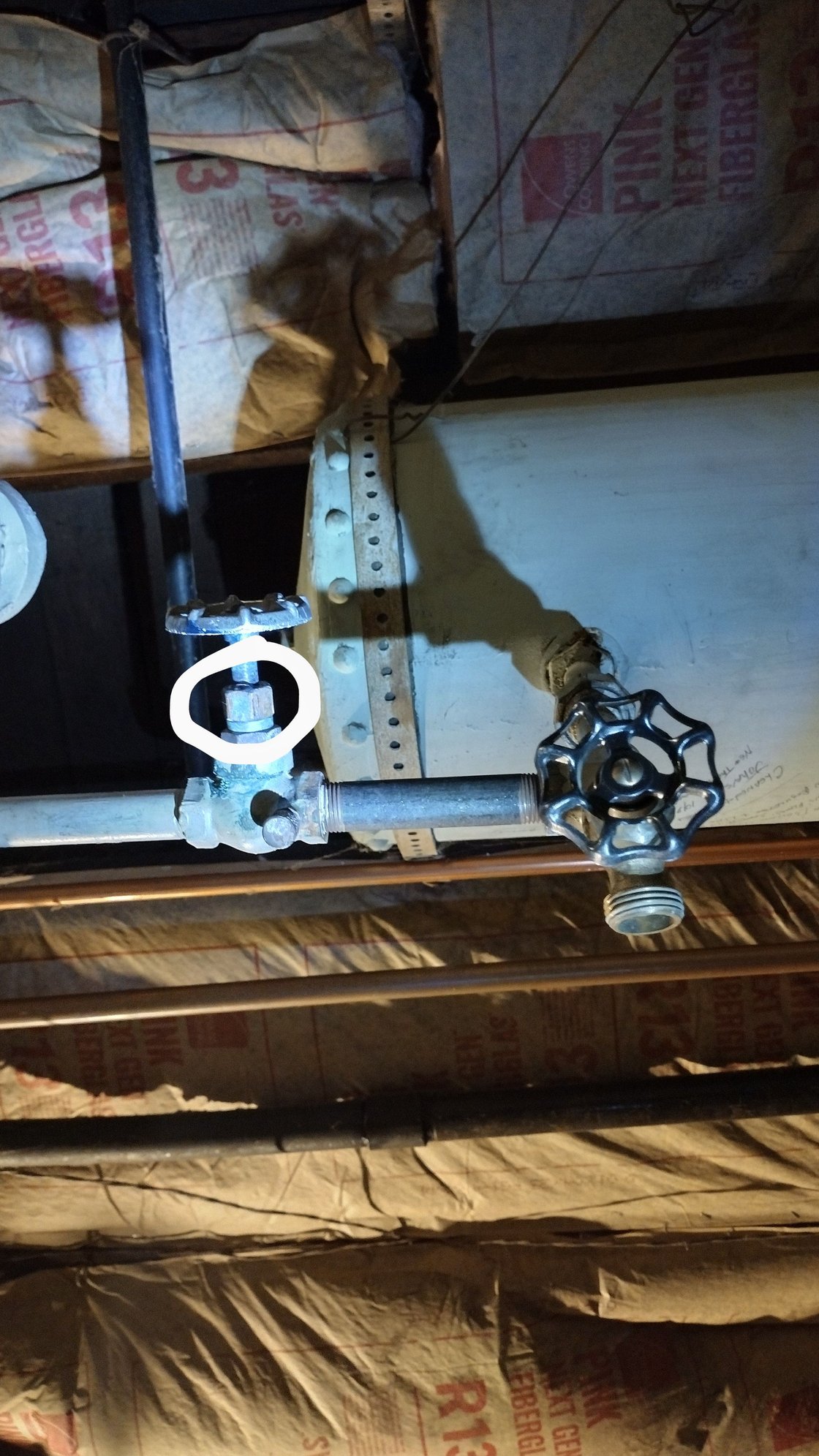 Leaking packing nut on a hot water boiler Community